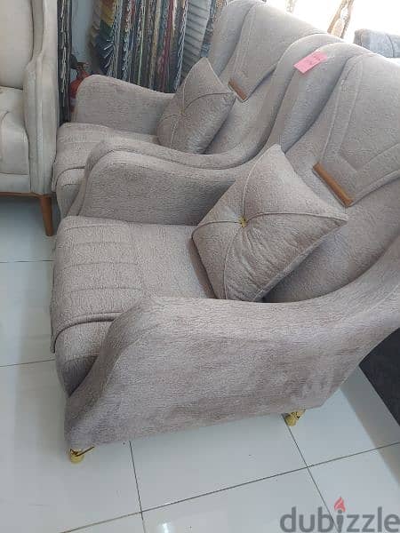new single sofa 2 pieces without delivery 65 rial 7