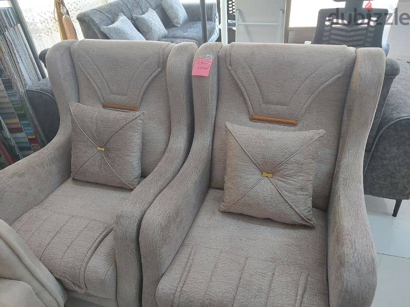 new single sofa 2 pieces without delivery 65 rial 9