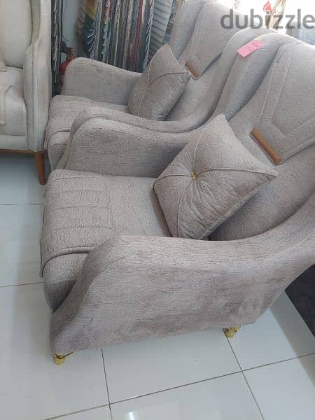 new single sofa 2 pieces without delivery 65 rial 10