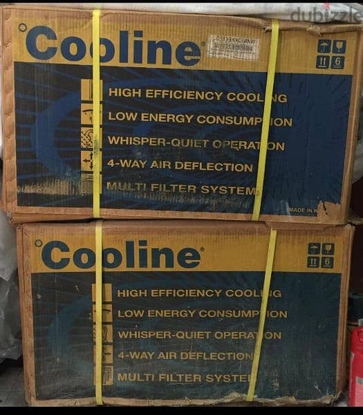 cooline window ac 1.5 ton seal packed. not opened 1