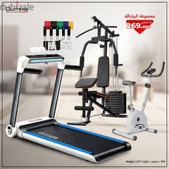 Olympia Homegym, 2hp Treadmill and Upright Bike offer 0