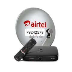 airtel HD receiver with 6month tamil telugu hindi sports 0