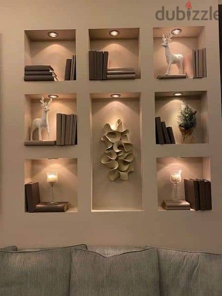 Home shop apartments Gypsum decoration ديكورات جبس للمنزل والمتجر 9