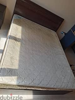 Double bed with mattress 150x200cm