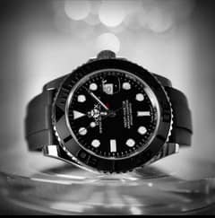 Rolex rubber strap automatic watch