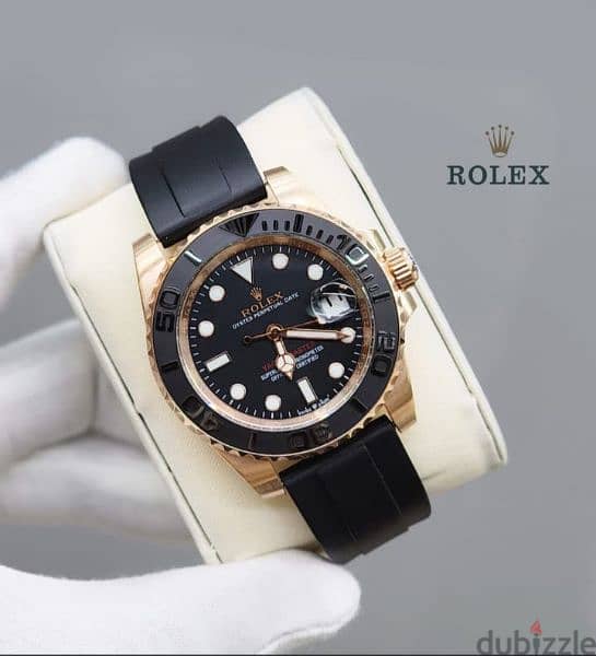 Rolex rubber strap automatic watch 2