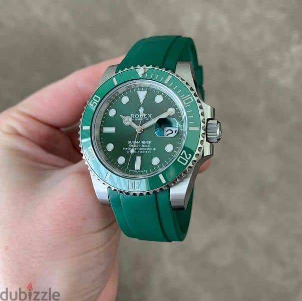 Rolex rubber strap automatic watch 3