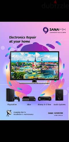 Sony samsung LG TCL Nikai Smart Led Lcd TV repairing home service