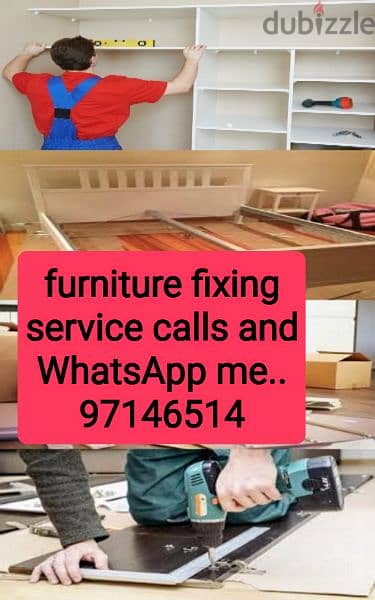 carpentery services furniture fix and repair work w/call. 94182832