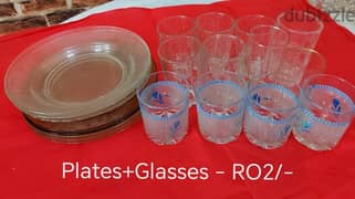 glass plates and glasses