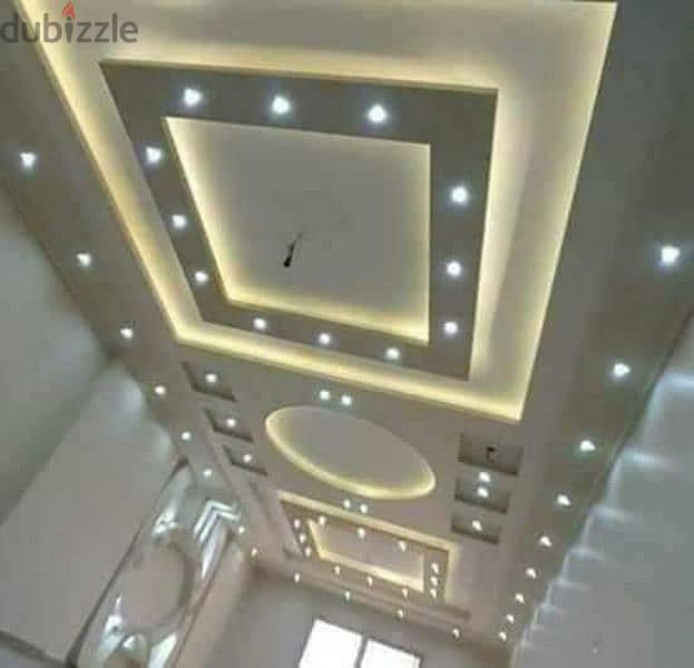 Home shop apartments Gypsum decoration ديكورات جبس للمنزل والمتجر 14