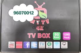 4K New Android TV box with 1 year subscription