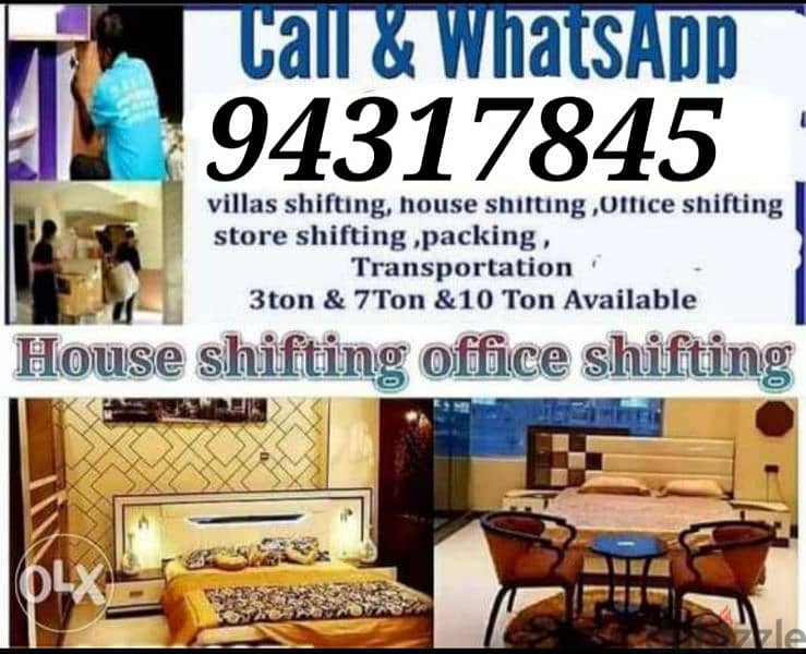 h muscat furniture house shiftingg low price 0