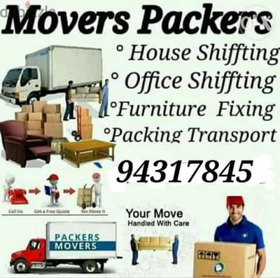 House shiffting office shiffting furniture fixing transport