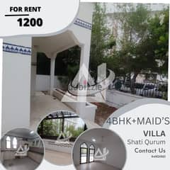 ADV917** luxurious 3bhk+Study Villa in complex in shatti Al qurum 0