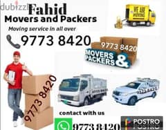 movers packing and tarnsport house and shifting and