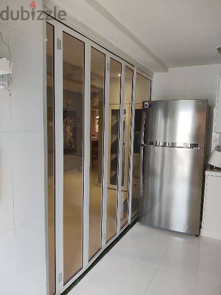 we will make kitchen partition folding partition like this 2