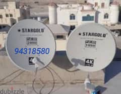 satellite installation and LED fixing receivers fixing