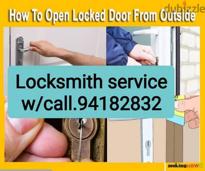 locksmith service open fix change repair w/call. 94182832