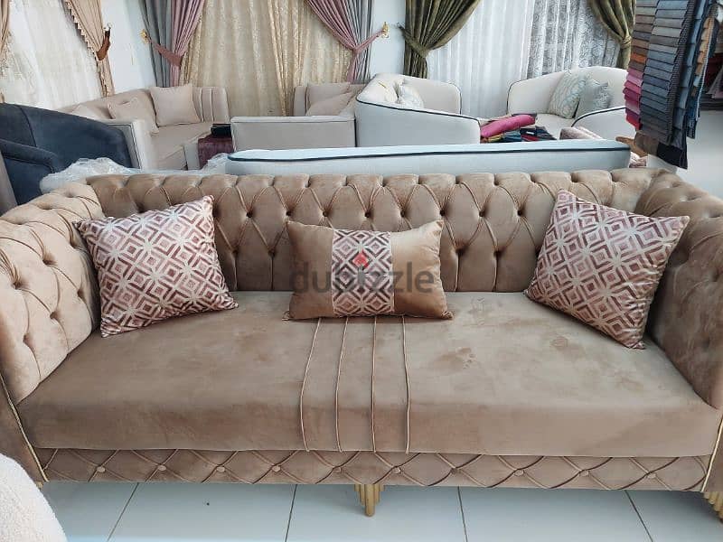 new 3 seater sofa without delivery 1 piece 65 rial 1