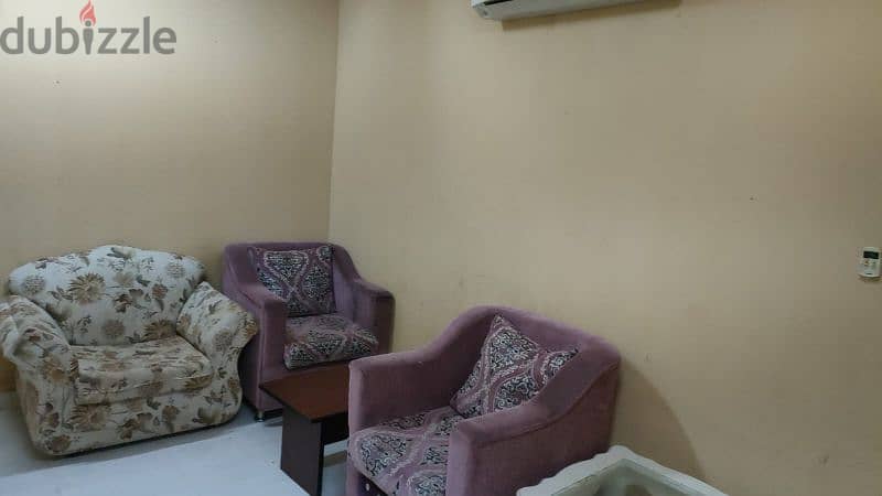 furnished one bedroom flat with attached Connie for bbq and tea 9