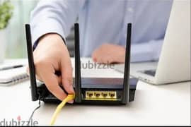 Home Internet service Router Fixing cable pulling Home office flat 0