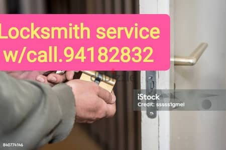 locksmith service open fix change door lock w/call. 94182832