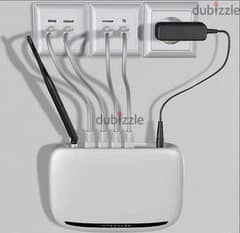 Home Internet service Router Fixing cable pulling Home office fl