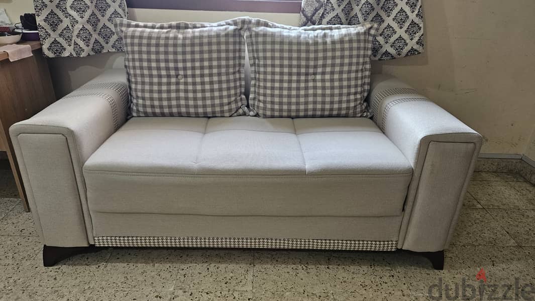 4+2+1 Seater Sofa, Convertible,cushions & storage. For serious  buyers 4