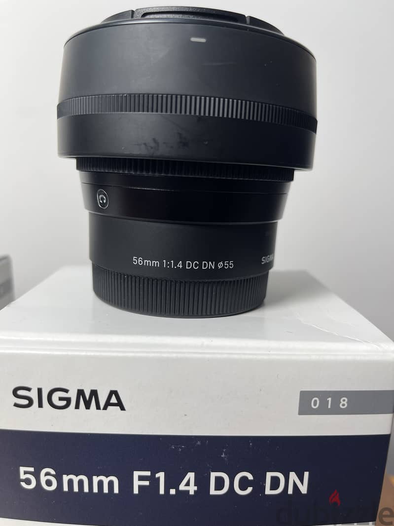 Sigma 56mm f1.4 for sony e mount for sale 0