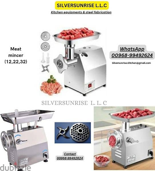 meat mincer available size 12,22& 32 0