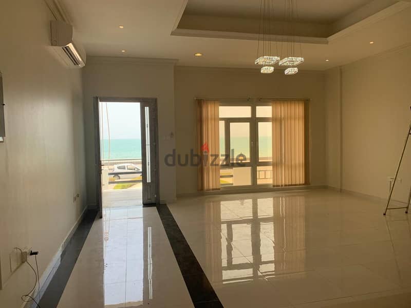 amazing villa facing the beach for rent in alhail north 10