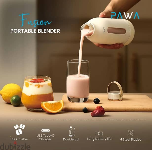 Pawa Fusion portable Blender 400 ML 80W-PJ323 (Brand-New) 1