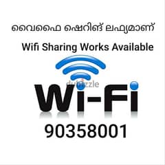 Wifi Sharing Works Available. . .                 Only 0.300 pisa 0