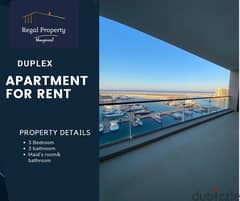 Duplex apartment full marina and sea view for rent  Al Mouj Muscat