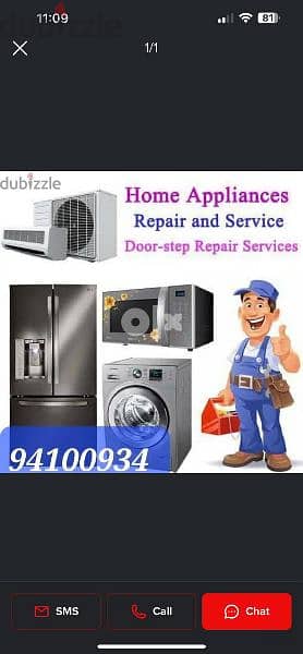 Maintenance Ac Automatic washing machines and REFRIGERATORs. 0