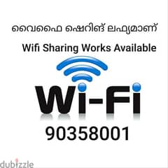 Wifi Sharing Works Available. . .                OMR 0.300  Paisa Only 0
