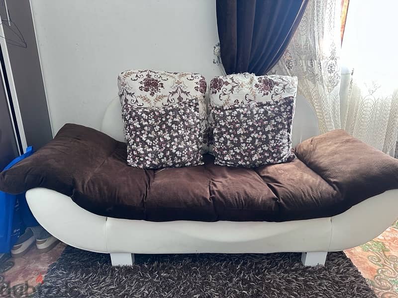 sofa with pillows and cushion 0