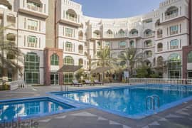 3 BHK deluxe Muscat Oasis Residence شقة من ثلاث غرف مجمع واحة مسقط