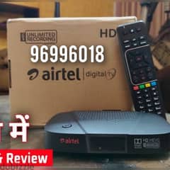 Airtel HD new Set top box with 6months south malyalam tamil