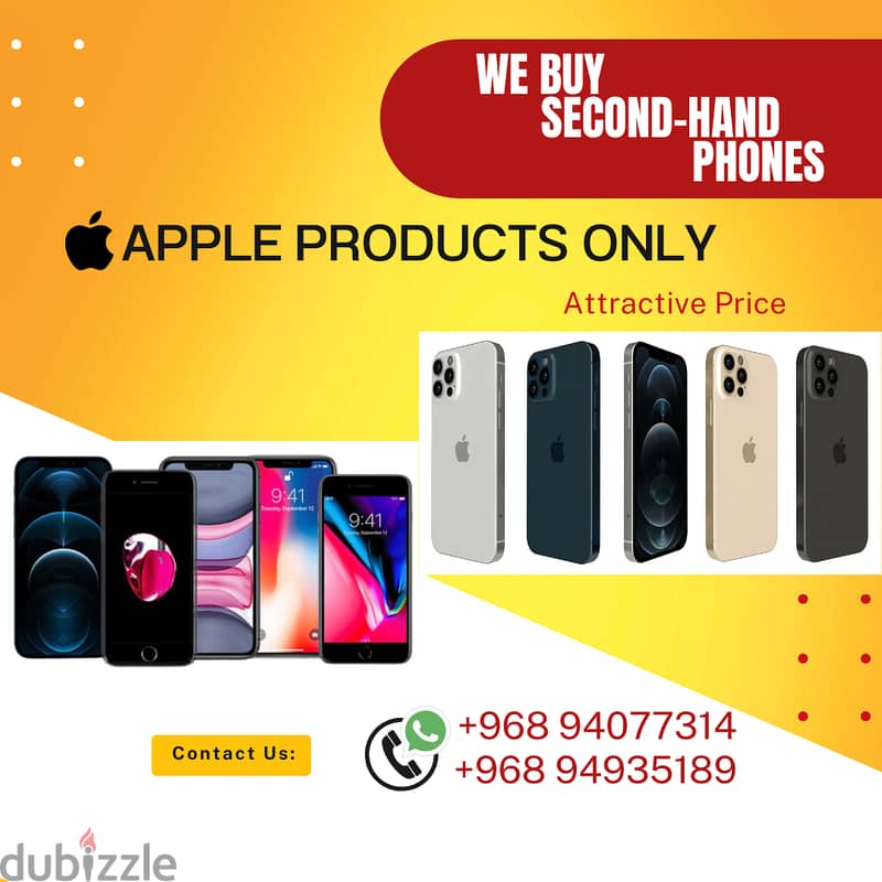 We Buy SECOND-HAND Phone Please Call 94077314 0