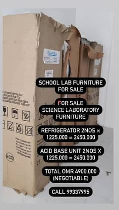 School lab refrigerator& AcidBase unit + Portable basketball equipment 0