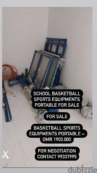 School lab refrigerator& AcidBase unit + Portable basketball equipment 1