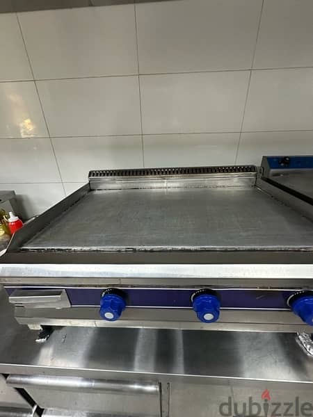 stainless steel flat grill table top 0