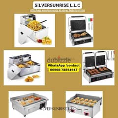 selling fryer, toster & grill. gas & eletirc