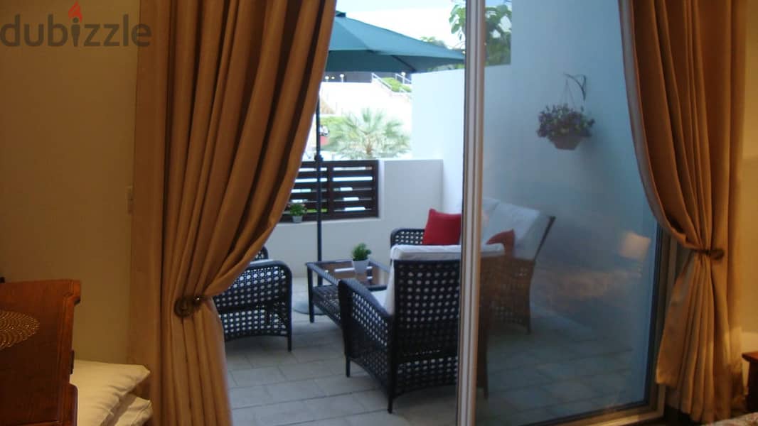 2 BED FURNISHED GRD FOOR FLAT Floor Flat,large patio. Al Mouj. 3