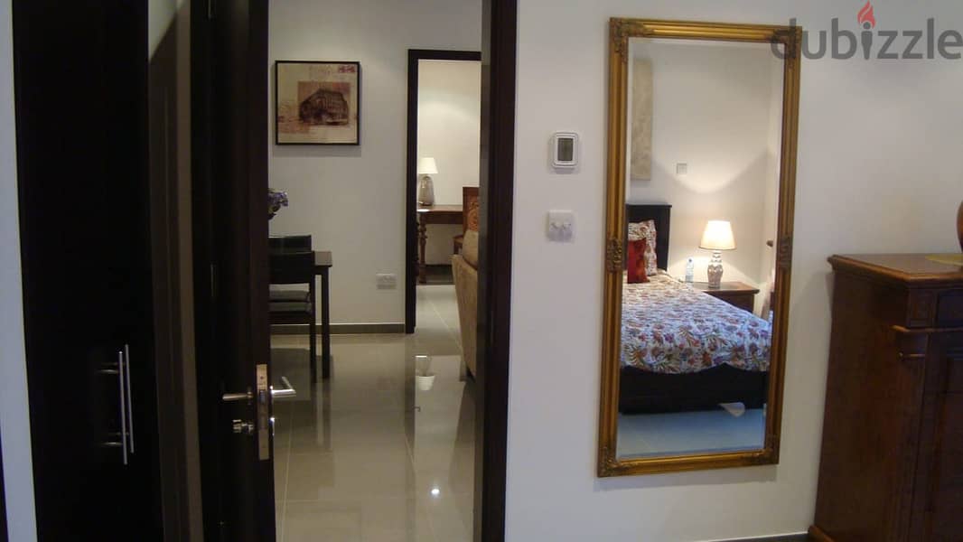 2 BED FURNISHED GRD FOOR FLAT Floor Flat,large patio. Al Mouj. 8