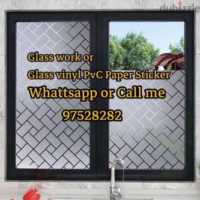 Wallpaper and Windows Glass paper service