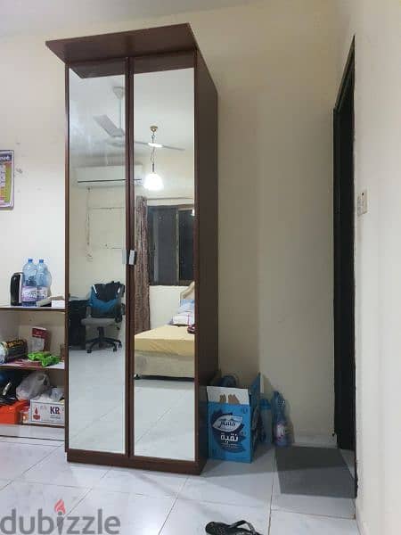 iKEA two door full mirror cupboard for urgent sell 5