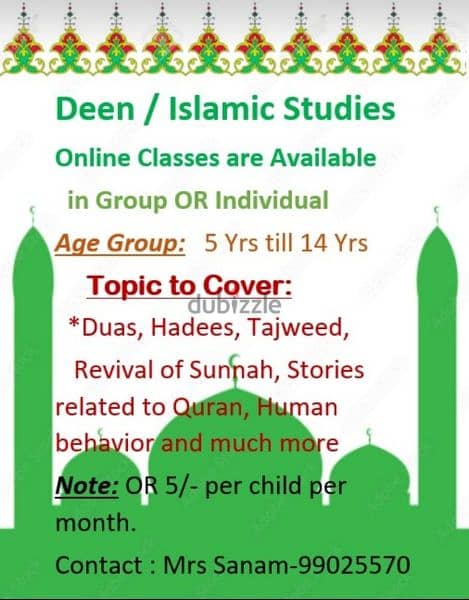 Quran with tajweed & Islamic Studies 1